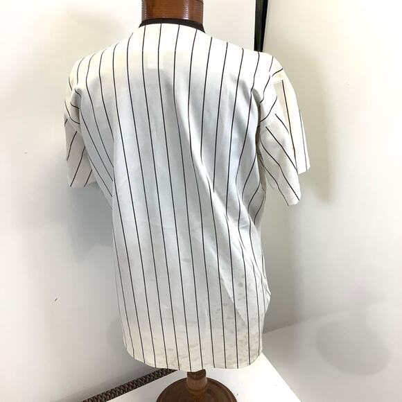Vtg Russell Diamond Collection Pinstripe Chicago White Sox Jersey Mens 44 L USA - Picture 3 of 8